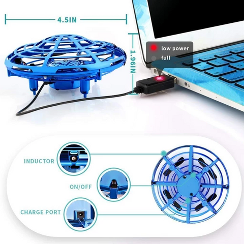 Image of Futuristic Flying Hand Operated Drone