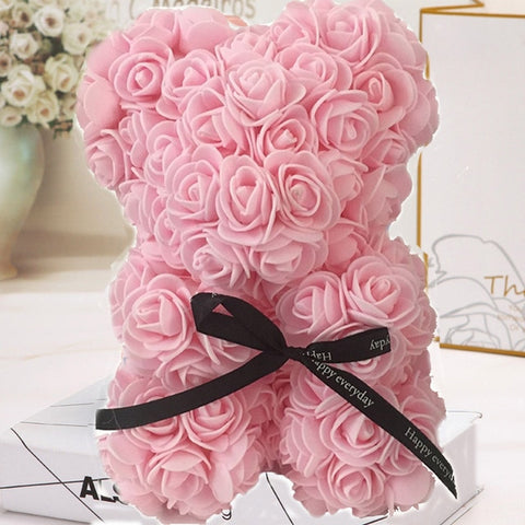 Image of Everlasting Rose Teddy Bear-Limited Stock