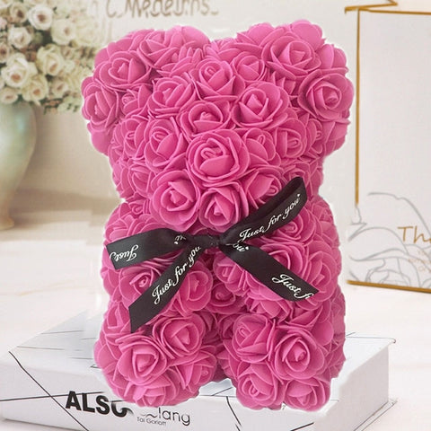 Image of Everlasting Rose Teddy Bear-Limited Stock