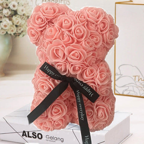 Image of Everlasting Rose Teddy Bear-Limited Stock