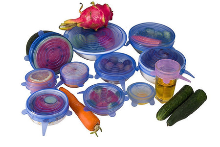 Zero-Waste Reusable Food and Container Lids - 6pcs