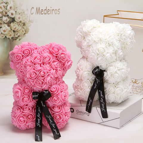 Image of Everlasting Rose Teddy Bear-Limited Stock