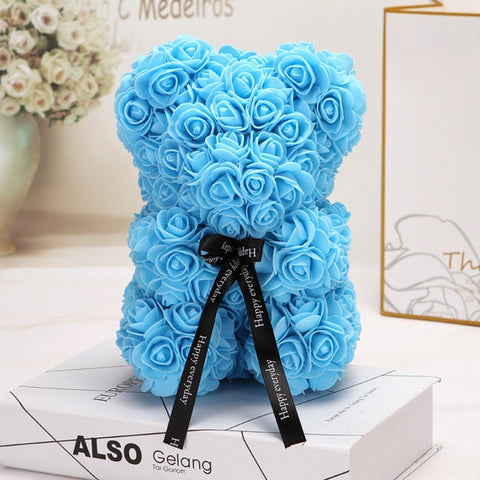 Image of Everlasting Rose Teddy Bear-Limited Stock