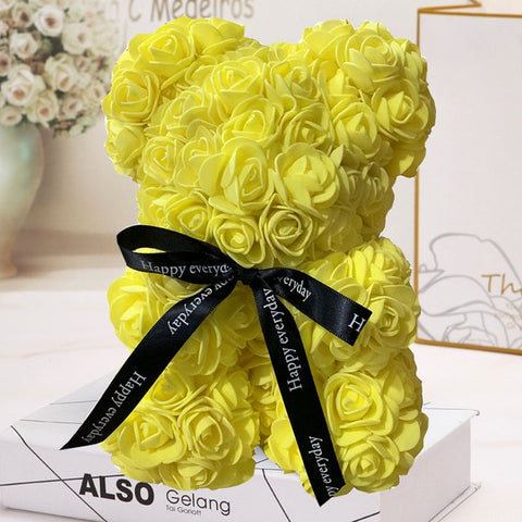 Image of Everlasting Rose Teddy Bear-Limited Stock