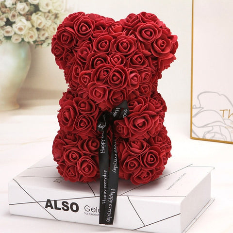 Image of Everlasting Rose Teddy Bear-Limited Stock