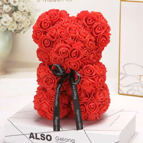 Image of Everlasting Rose Teddy Bear-Limited Stock